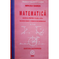 Matematica. Manual pentru clasa a IX-a