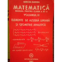 Matematica. Manual pentru clasa a XI-a, vol. 2