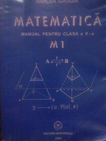 Matematica. Manual pentru clasa a Xa. M1