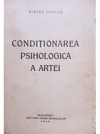 Conditionarea psihologica a artei