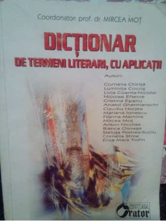 Dictionar de termeni literari, cu aplicatii