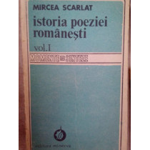 Istoria poeziei romanesti, vol. I