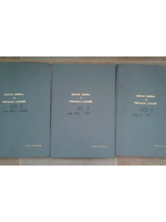 Retetar general de preparate culinare, 3 volume