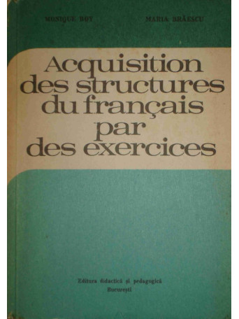 Aquisition des structures du francais par des exercices