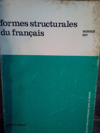 Formes structurales du francais