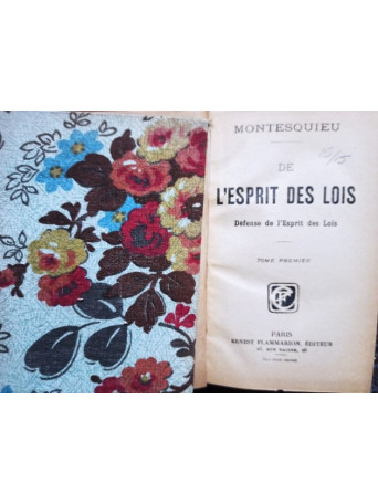 De l'esprit des lois, 2 vol.