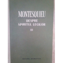 Despre spiritul legilor, vol. III