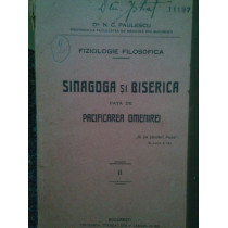 Sinagoga si Biserica fata de pacificarea omenirei