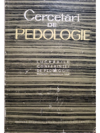 Cercetari de pedologie