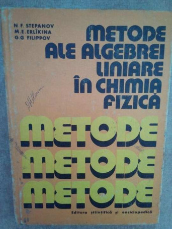 Metode ale algebrei liniare in chimia fizica