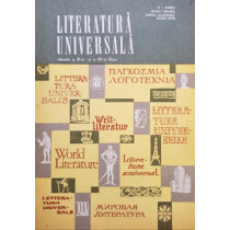 Literatura universala clasele a XIa si a XIIa liceu