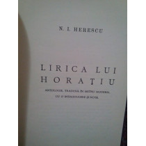 Lirica lui Horatiu