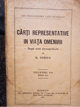 Carti representative in viata omenirii