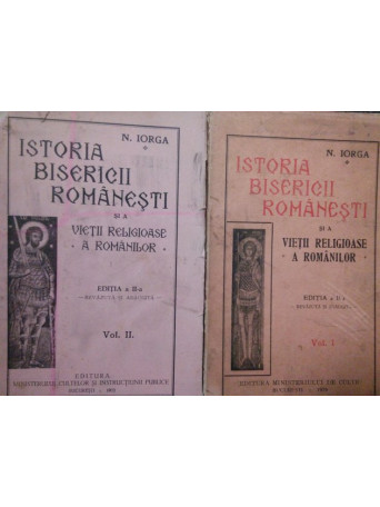 Istoria Bisericii romanesti si a vietii religioase a romanilor, 2 volume