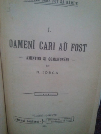 Oameni cari au fost, vol. 3