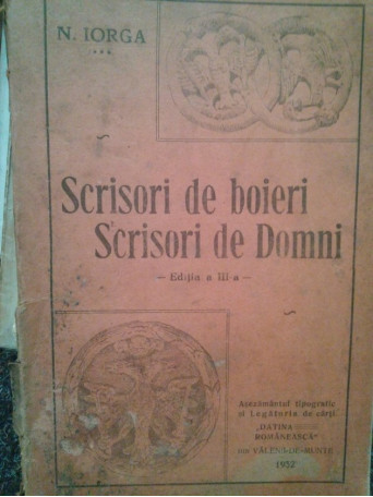 Scrisori de boieri. Scrisori de Domni