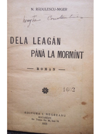 De la leagan pana la mormint