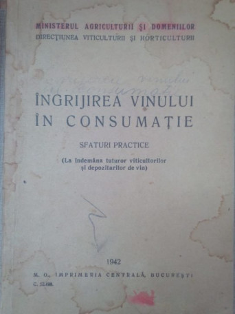 Ingrijirea vinului in consumatie. Sfaturi practice