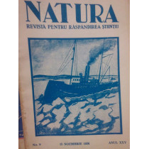 Natura. Revista pentru raspandirea stiintei, nr 9, anul XXV