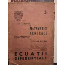 Tratat elementar de matematici generale, vol. 5 - Ecuatii diferentiale