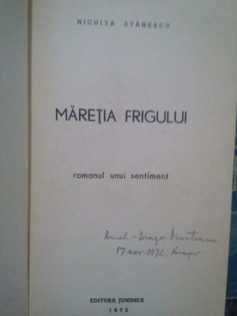 Maretia frigului