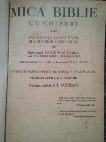 Mica biblie cu chipuri