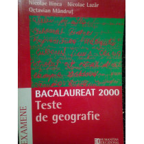 Teste de geografie. Bacalaureat 2000