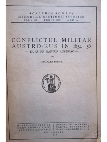 Conflictul militar AustroRus in 185456