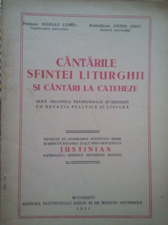 Cantarile Sfintei Liturghii si cantari la Cateheze