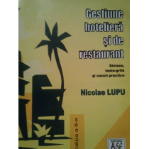 Gestiune hoteliera si de restaurant