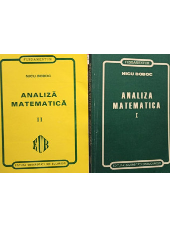 Analiza matematica, 2 vol.