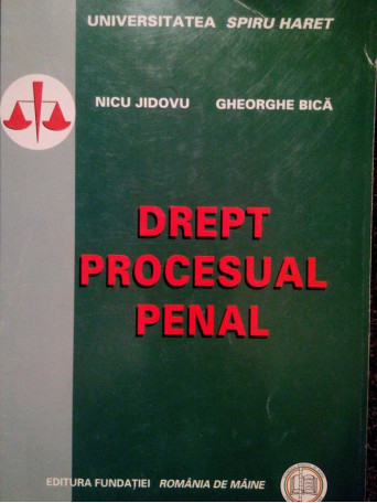 Nicu Jidovu - Drept procesual penal - 2007 - Brosata