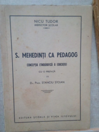 S. Mehedinti ca pedagog