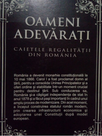 Caietele Regalitatii din Romania - Memoriile Regelui Carol I al Romaniei, vol. I - XXI