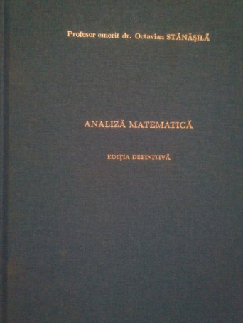 Analiza matematica, editia definitiva