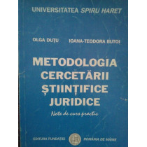 Metodologia cercetarii stiintifice juridice