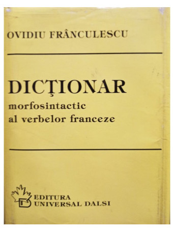 Dictionar morfosintatic al verbelor franceze