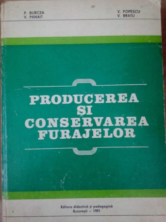 Producerea si conservarea furajelor