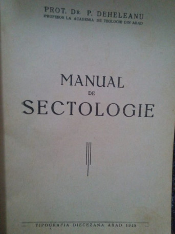 Manual de sectologie