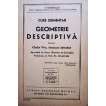 Curs elementar - Geometrie descriptiva pentru clasa a VIIa