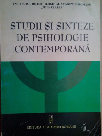 Studii si sinteze de psihologie contemporana