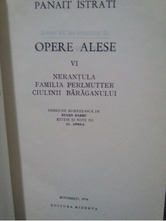 Opere alese, vol. VI