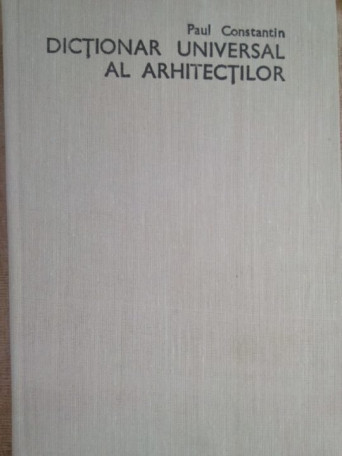 Dictionar universal al arhitectilor