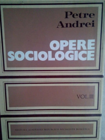 Opere sociologice