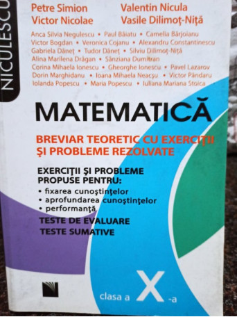 Matematica exercitii si probleme clasa X