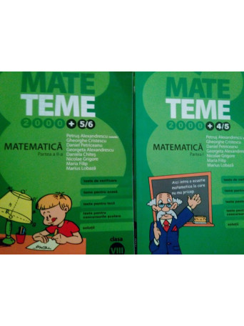 Petrus Alexandrescu - Matematica, clasa a VIII-a, 2 vol. - 2004 - Brosata