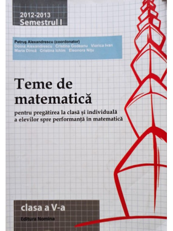 Teme de matematica clasa a V-a, semestrul I