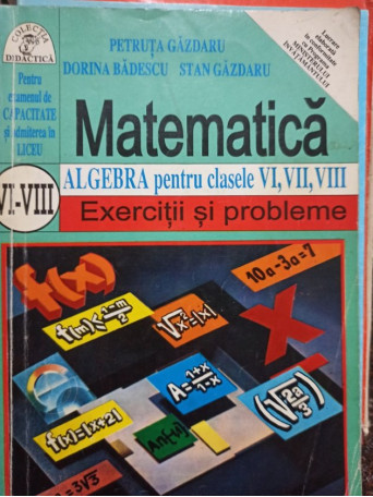 Algebra clasele VI - VIII