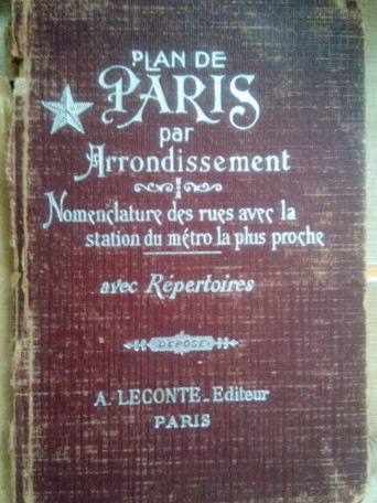 Plan de Paris par Arrondissement