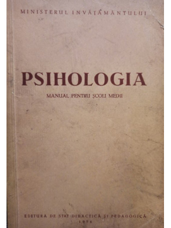 Psihologia - Manual pentru scoli medii